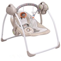 Dream world Portable Baby Swing - Brown And Pink Photo