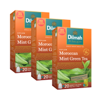 Dilmah - Ceylon Moroccan Mint Green Tea - 60 Tagged Tea Bags Photo