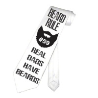 PepperSt Men's Collection - Designer Neck Tie - Beard Rule #59 Photo