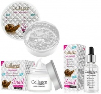 Collagen Snail Skin Repairing Face Serum Cream & Soothing Gel Photo