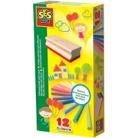 SES Creative 12 Coloured Chalk And Duster Photo