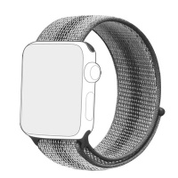PiFit Black / White Apple Watch Strap / Band Nylon Loop 38/40mm - Series 1-6 Photo