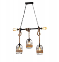 Dr Light Drlight Vintage Rope And Pipe Style Pendant Light 3 2 Photo