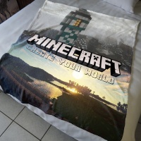 Print with Passion Minecraft Fleece Lap Blanket Photo