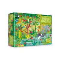 Usborne – Book & Jigsaw Puzzle – In The Jungle – 100 Piece Photo