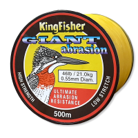 Kingfisher Giant Abrasion Nylon .55MM 21KG/46LB Colour Gold 500m Spool Photo