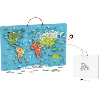 Viga Magnetic World Puzzle and Dry Erase Board Photo