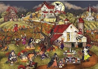 Wentworth Wooden Puzzle - Witches of Hauntsville Photo