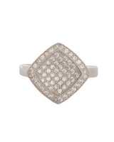 Miss Jewels- Clear CZ Cluster Ring in 925 Sterling Silver Photo