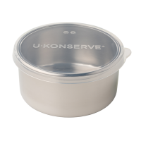 UKonserve Clear Silicone & Stainless - 473ml - Round - Plastic Free Photo