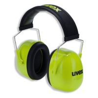 uvex K4 Earmuffs - Protective Capsule Ear Protection - Neon Green Photo