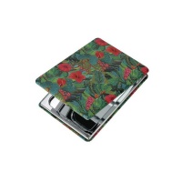 Compact mirror African botanical green Photo
