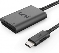 Uni USB C SD Card Reader with Micro SD Thunderbolt 3 - Space Grey Photo