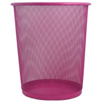Marco Wire Mesh Trash Can - Pink Photo
