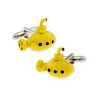 OTC Yellow Submarine Novelty Pair of Cufflinks - Mens Gift Photo