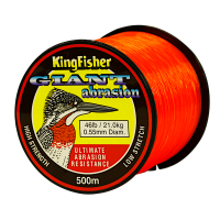 Kingfisher Giant Abrasion Nylon Fishing Line .55MM 21KG/46LB Colour Orange 500M Spool Photo