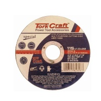 Tork Craft Cutting Disc Multi Purpose 115 X1.0 X 22.2Mm For Steel Ss Pva Stone Photo