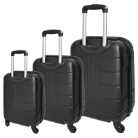 Marco Expedition 3 Piece Luggage Bag Set - Black Photo