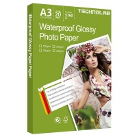 TECHNOLAB A3 Glossy Photo Paper 200gsm - Pack of 20 sheets Photo