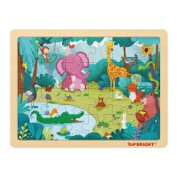 TopBright Forest Animal Puzzle Photo