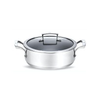 FIG 20cm Non Stick Stainless Steel Stewpan with Glass Lid Photo