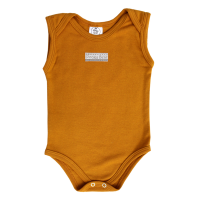 Poogy Bear Basics 100% Cotton Mustard Sleeveless Body Vest Photo