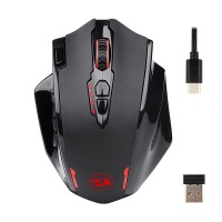 Redragon Impact Elite Wireless Mmo 16000dpi Gaming Mouse – Black Photo