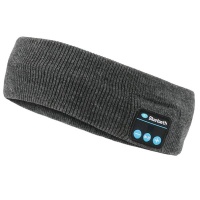 Wireless Bluetooth 5.0 Sports Stereo Run Headband Headphones - Dark Gray Photo