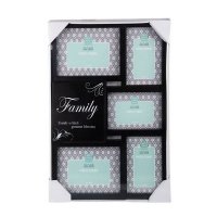 Bulk Pack x 2 Picture-Frame Family Collage Plastic Photo