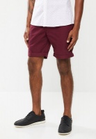 Men's New Look Epp Chino Shorts - Burgundy Photo