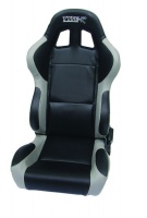 Pair of Carbon Grey and Black Racing Seats - Reclines Photo