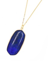 Lily & Rose Large Lapis Lazuli Pendant On Chain Photo