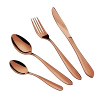 Berlinger Haus Cutlery set 24 pieces - Satin gold Photo