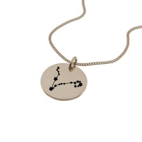 Pisces Constellation Rose Gold Necklace Photo