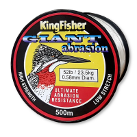 Kingfisher Giant Abrasion Nylon .58MM 23.5KG/52LB Colour Clear 500m Spool Photo