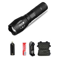 Powerful LED Flashlight Torch Zoomable 5 Switch Modes Waterproof Photo