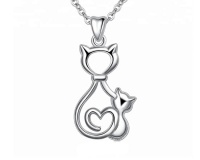 DK's Sterling Silver Feline Necklace Photo