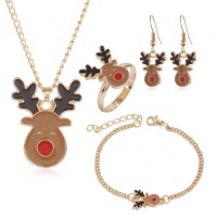 SilverCity Christmas Gift - Rudolf The Red-Nosed Reindeer Jewellery Set Photo