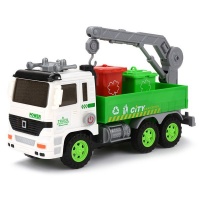 Olive Tree - Inertia Garbage Truck Toy Refuse Recycling Bin Removal Vehicle Photo