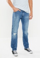 Men's Wrangler Western Slim Fit Jeans - Blue Photo