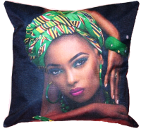 H Design H-Design Scatter Cushion Face with Green Head Band Photo