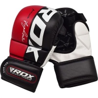 RDX Sports RDX T6 MMA 7oz Sparring Gloves - Red Photo