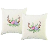 PepperSt - Scatter Cushion Cover Set - Watercolour Flowers Photo