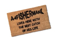 Matnifique Natural Coir Doormat - The Fisherman Photo