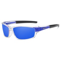 Dubery High Quality Men's Polarized Sunglasses - Blue & Transparent Photo