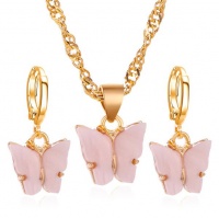 Kandy Rose Light Pink and Gold Butterfly Set Photo