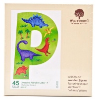 Wentworth Wooden Puzzle - Dinosaurs Alphabet Letter - P Shaped Photo