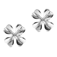 Pink Pixie Four Leaf Clover Stud Earrings Photo
