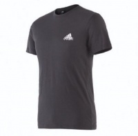 adidas - Women's Doodle Emblem Tee - Black Photo