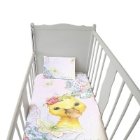 Print with Passion Cute Baby Duck Cot Duvet Set Photo